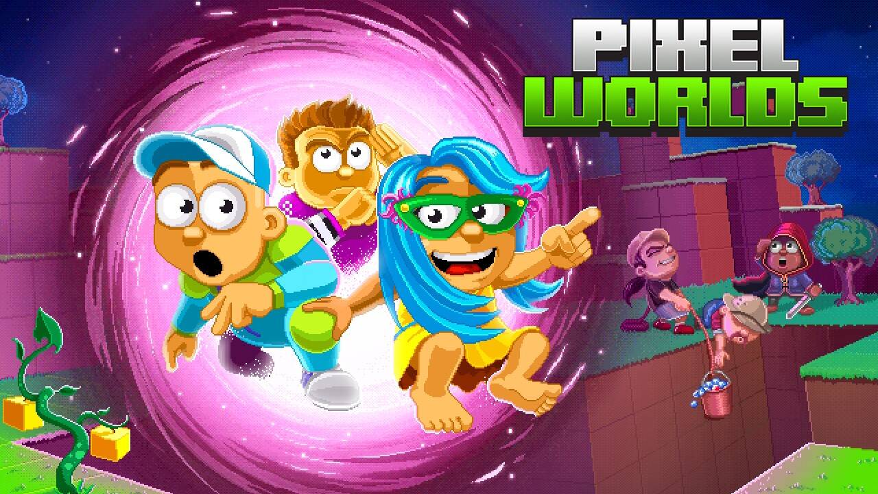 تریلر 1 دانلود بازی Pixel Worlds v2.0.101 (دنیاهای پیکسلی) برای اندروید