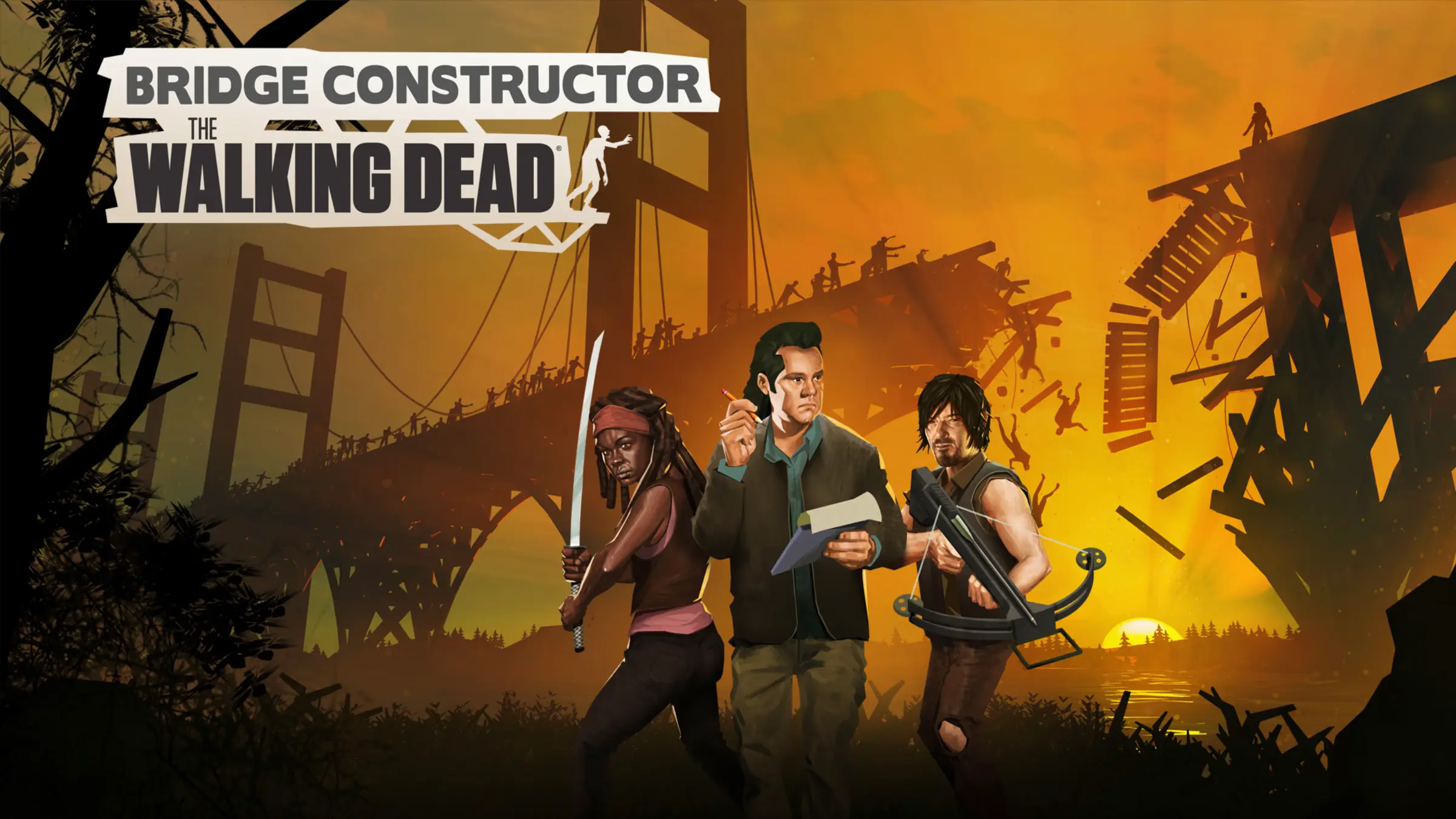 تریلر 1 دانلود بازی Bridge Constructor: The Walking Dead v1.4 (پل‌سازی: مردگان متحرک) برای اندروید