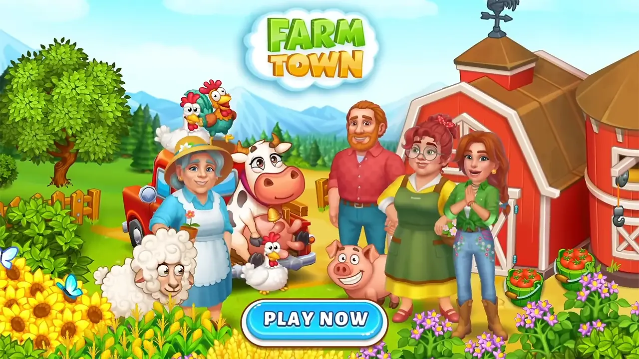 تریلر 1 دانلود بازی Farm Town v4.89 (شهر مزرعه‌) برای اندروید
