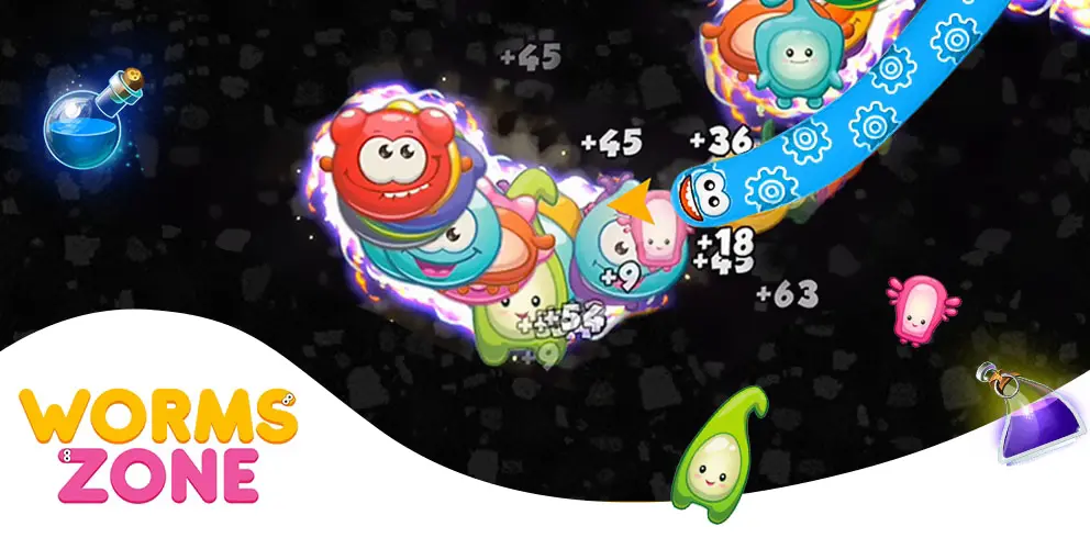 تریلر 1 دانلود بازی Worms Zone .io – Hungry Snake v6.24.3 (قلمرو کرم‌ها – مار گرسنه) برای اندروید